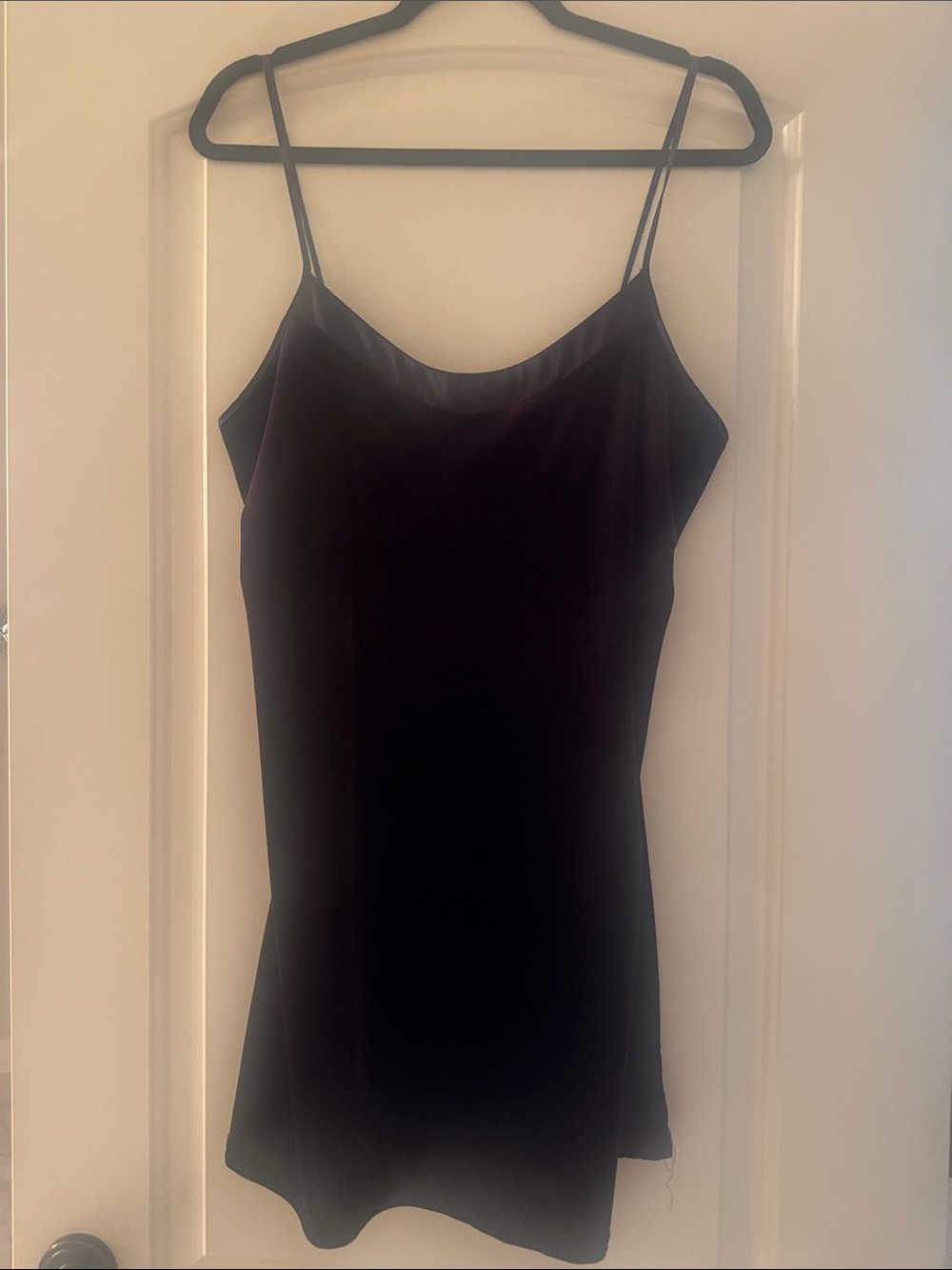 Classic Purple Velvet Mini Dress